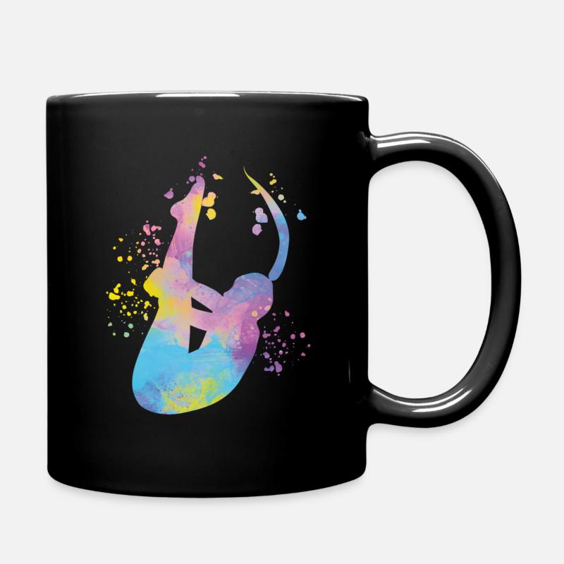 Turmspringen Synchronspringen Kunstspringen - Tasse einfarbig - Schwarz