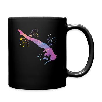 Synchronized Water Diver High Diver - Full Colour Mug - black - Right