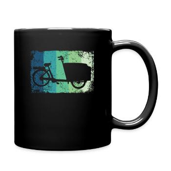 Lastenfahrrad Lastenrad Cargo Bike Cargobike - Full Colour Mug - black - Right