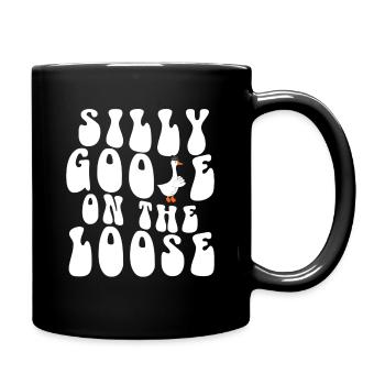 The stupid goose on the loose - Full Colour Mug - black - Right