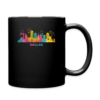 Dallasite Skyline Dallas - Full Colour Mug - black - Right