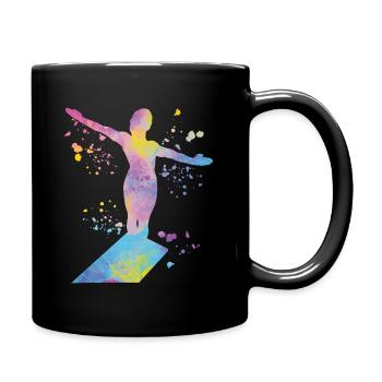 Plongeon, Plongeon synchronisé, Saut artistique - Mug uni - noir - Droite
