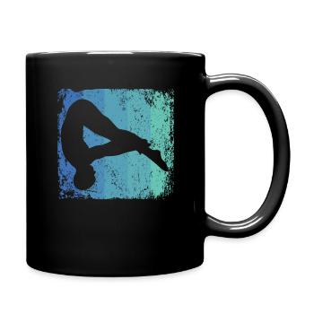 Synchronized Water Diver High Diver - Full Colour Mug - black - Right