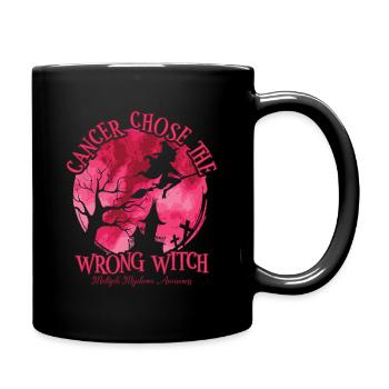 Witch Burgundy Multiple Myeloma Cancer - Full Colour Mug - black - Right