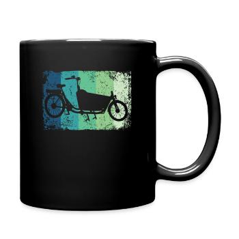 Lastenfahrrad Lastenrad Cargo Bike Cargobike - Full Colour Mug - black - Right
