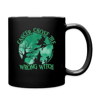 Cancer Witch Green Liver Cancer - Full Colour Mug - black - Right