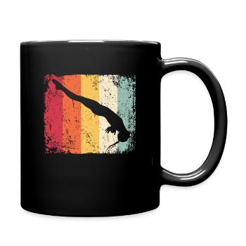 Synchronized Water Diver High Diver - Full Colour Mug - black - Right