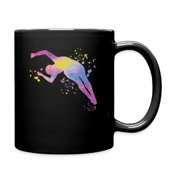 Plongeon, Plongeon synchronisé, Saut artistique - Mug uni - noir - Droite