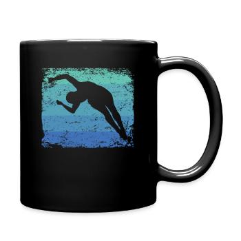 Diving, Artistic Jumping, Synchronized Diving - Full Colour Mug - black - Right