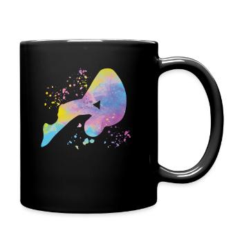 Plongeon, Plongeon synchronisé, Saut artistique - Mug uni - noir - Droite