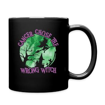 Cancer Sorcière Vert Violet Anal Cancer - Mug uni - noir - Droite