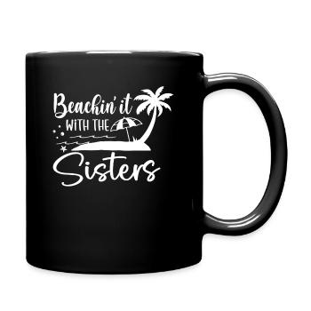 Beaching It With The Sisters Trip - Full Colour Mug - black - Right