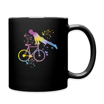 Artistic Cycling Artistic Cyclist - Full Colour Mug - black - Right