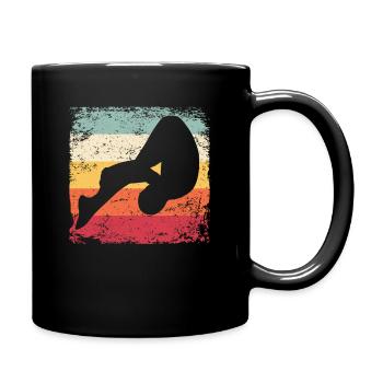 Synchronisierter Wassertaucher High Diver - Tasse einfarbig - Schwarz - Rechts