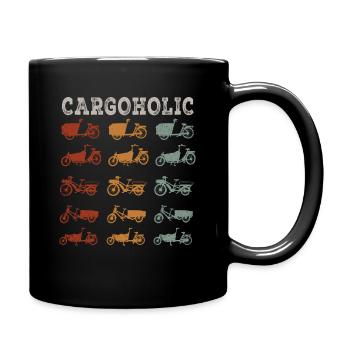 Cargoholic Cargo Bike Cargobike - Full Colour Mug - black - Right