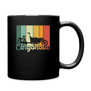 Cargoholic Cargo Bike Cargobike - Full Colour Mug - black - Right