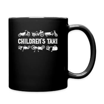 Cargo Kindertaxi Retro Cargo Fahrrad Cargobike - Tasse einfarbig - Schwarz - Rechts