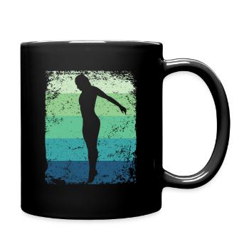 Synchronized Water Diver High Diver - Full Colour Mug - black - Right