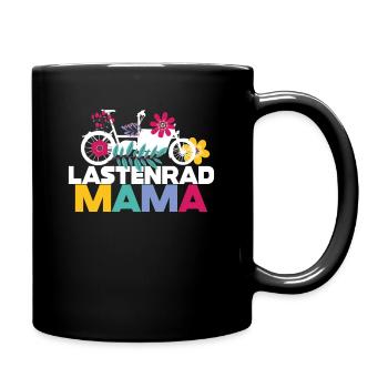 Lastenrad Mama Fahrrad Cargobike - Tasse einfarbig - Schwarz - Rechts