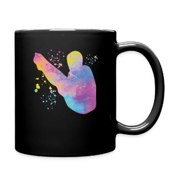 Diving, Synchronized Diving, Artistic Jumping - Full Colour Mug - black - Right