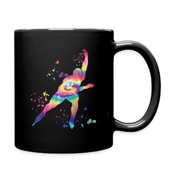 Speed skater Sportswoman Speed Skating - Full Colour Mug - black - Right