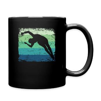 Synchronized Water Diver High Diver - Full Colour Mug - black - Right