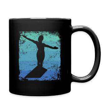 Synchronized Water Diver High Diver - Full Colour Mug - black - Right