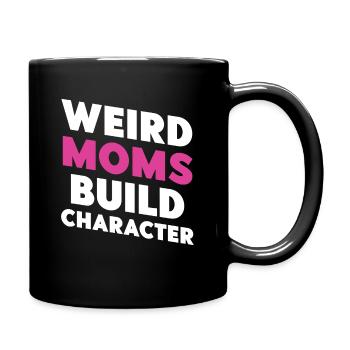 Les mamans bizarres construisent leur caractère - Mug uni - noir - Droite