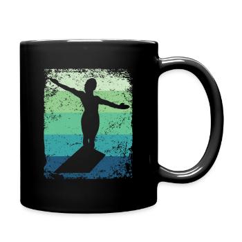 Synchronized Water Diver High Diver - Full Colour Mug - black - Right