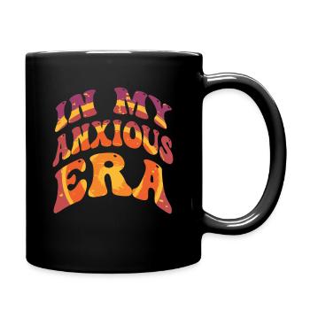 In Meiner Angst-ära Lustiges Überdenken - Tasse einfarbig - Schwarz - Rechts