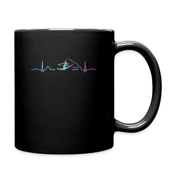 ratGymnaste avec bande de gymnastique rythmique - Mug uni - noir - Droite
