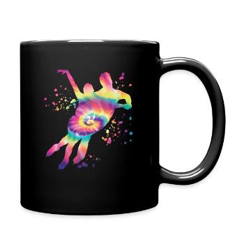 Eiskunstläufer Schlittschuhlaufen Eiskunstlauf - Tasse einfarbig - Schwarz - Rechts