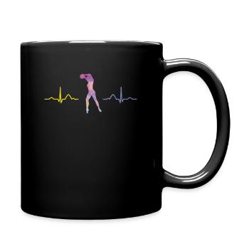 Gymnastin Mit Ball Rhythmische Gymnastik - Tasse einfarbig - Schwarz - Rechts