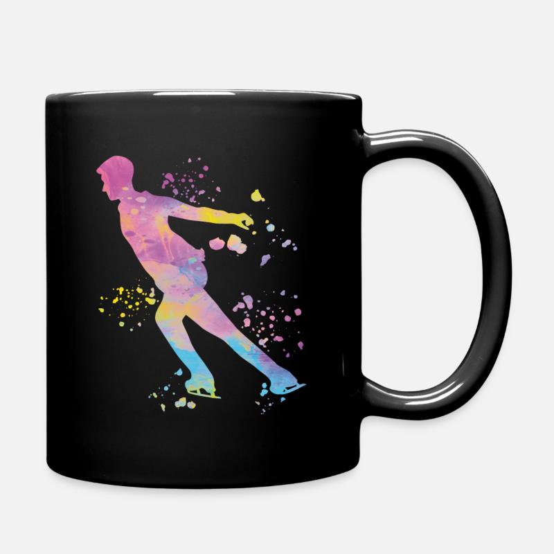 Eiskunstläufer Schlittschuhlaufen Eiskunstlauf - Tasse einfarbig - Schwarz