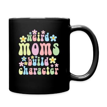 Les mamans bizarres construisent leur caractère - Mug uni - noir - Droite