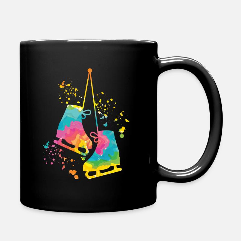 Eiskunstläufer Schlittschuhlaufen Eiskunstlauf - Tasse einfarbig - Schwarz