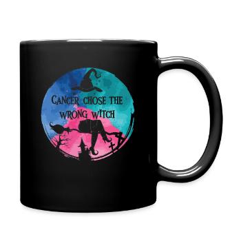Le cancer a choisi la mauvaise sorcière cancer de la thyroïde - Mug uni - noir - Droite