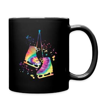 Eiskunstläufer Schlittschuhlaufen Eiskunstlauf - Tasse einfarbig - Schwarz - Rechts