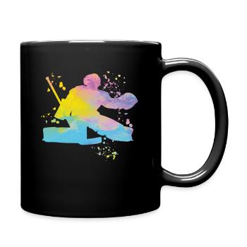 Eishockeyspieler Jungen Eishockey - Tasse einfarbig - Schwarz - Rechts