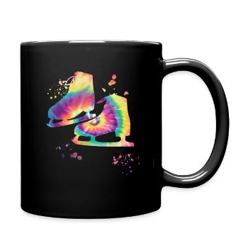 Eiskunstläufer Schlittschuhlaufen Eiskunstlauf - Tasse einfarbig - Schwarz - Rechts