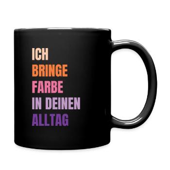 J’amène Peintre de peinture Papa Vernisseur - Mug uni - noir - Droite