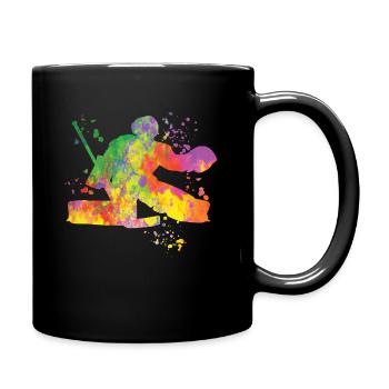 Eishockeyspieler Jungen Eishockey - Tasse einfarbig - Schwarz - Rechts