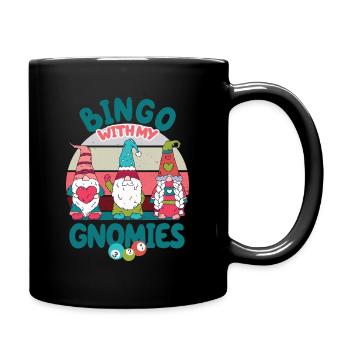 Bingo Mit Meinen Gnomies Lustiges Bingo - Tasse einfarbig - Schwarz - Rechts