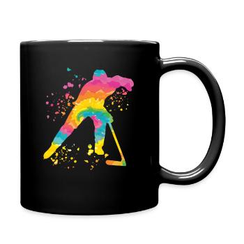 Eishockeyspieler Jungen Eishockey - Tasse einfarbig - Schwarz - Rechts