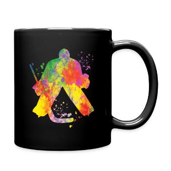 Eishockeyspieler Jungen Eishockey - Tasse einfarbig - Schwarz - Rechts