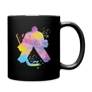 Eishockeyspieler Jungen Eishockey - Tasse einfarbig - Schwarz - Rechts