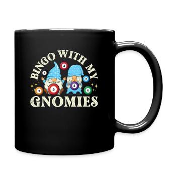 Bingo Mit Meinen Gnomies Lustiges Bingo - Tasse einfarbig - Schwarz - Rechts
