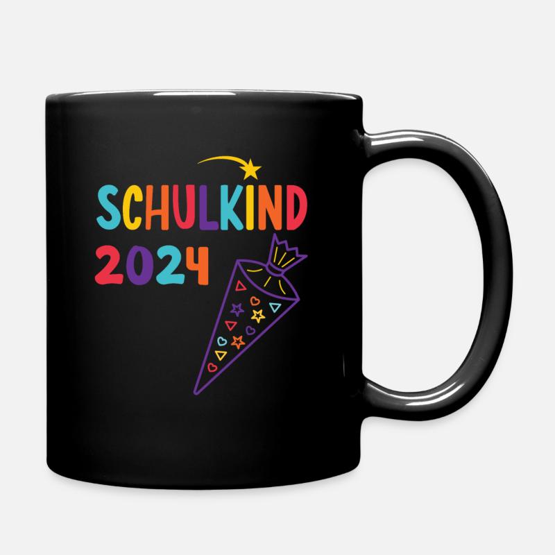 Schulanfang Einschulung Schulkind 2024 - Tasse einfarbig - Schwarz