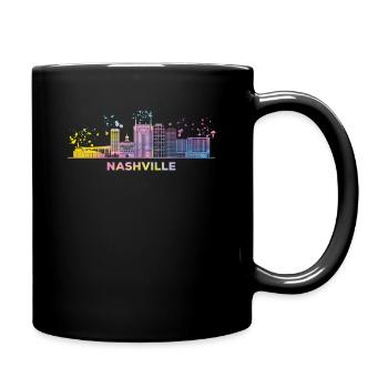 Skyline de Nashville - Mug uni - noir - Droite