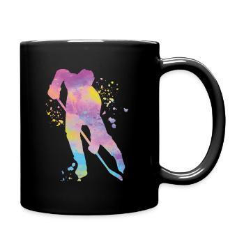 Eishockeyspieler Jungen Eishockey - Tasse einfarbig - Schwarz - Rechts